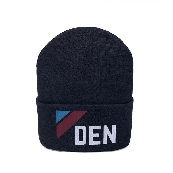 Denver, Colorado Beanie - Adult Embroidered Retro Denver Knit Hat