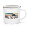 Missoula, Montana Camp Mug - Retro Enamel Camping Missoula Mug