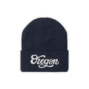 Oregon Beanie - Adult Hand Lettered Embroidered Oregon Knit Hat-25
