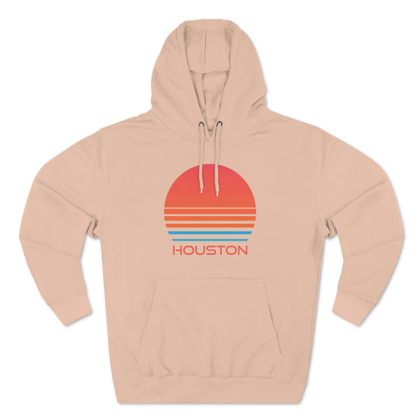 Premium Houston, Texas Hoodie - Retro 80s Unisex Sweatshirt