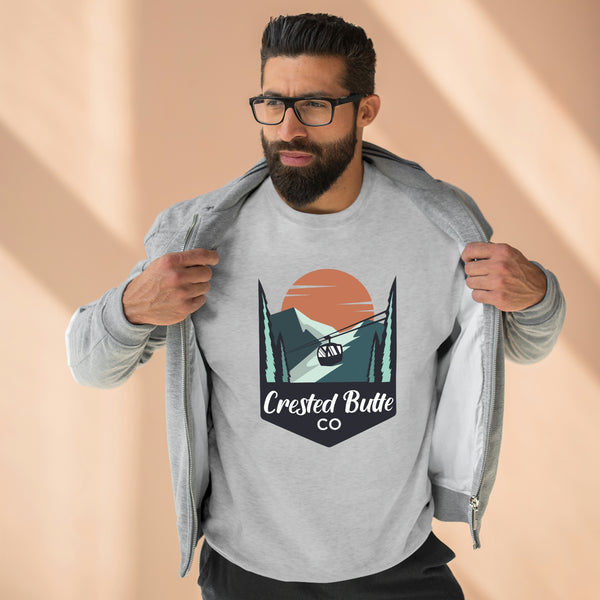 Premium Crested Butte, Colorado Crewneck Sweatshirt - Retro Unisex Sweatshirt