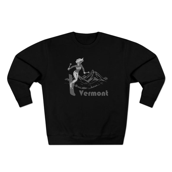 Premium Vermont Crewneck Sweatshirt - Retro Unisex Sweatshirt