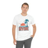Irvine, California T-Shirt - Retro Palm Tree & Beach Unisex Irvine Shirt