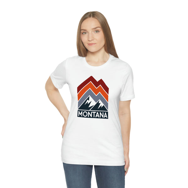 Montana T-Shirt - Retro Mountain Unisex Montana Shirt