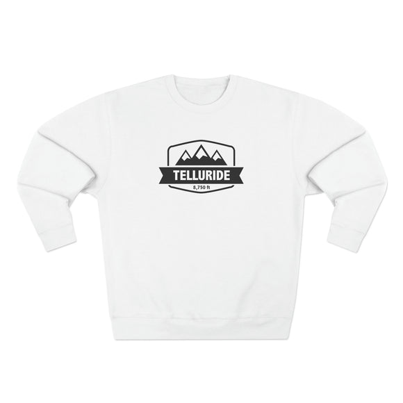 Premium Telluride, Colorado Crewneck Sweatshirt - Retro Unisex Sweatshirt
