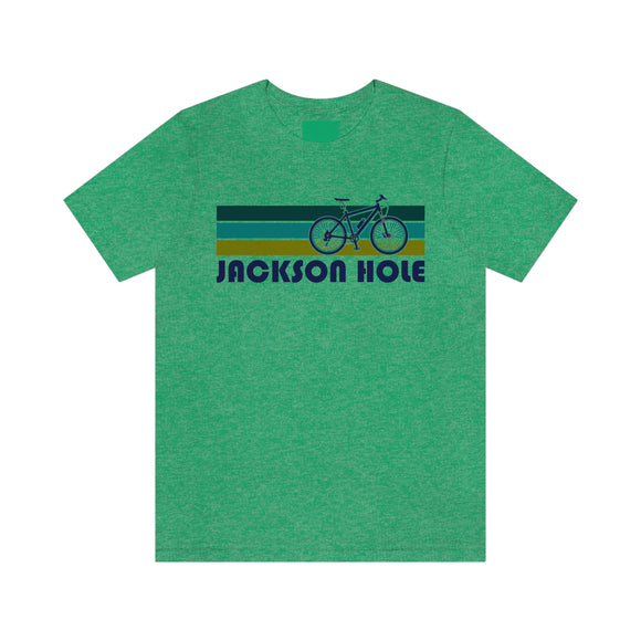 Jackson Hole T-Shirt - Retro Mountain Bike Adult Unisex Jackson Hole, Wyoming T Shirt