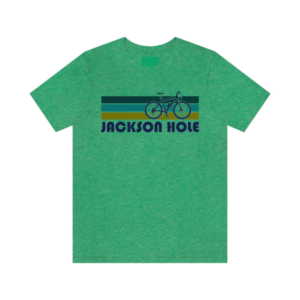 Jackson Hole T-Shirt - Retro Mountain Bike Adult Unisex Jackson Hole, Wyoming T Shirt