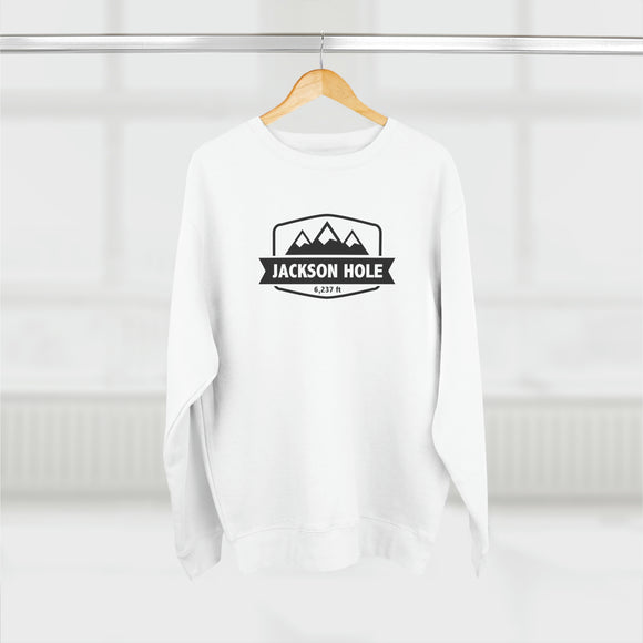 Premium Jackson Hole, Wyoming Crewneck Sweatshirt - Retro Unisex Sweatshirt