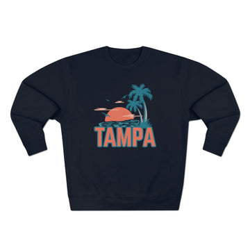 Buy navy Premium Tampa, Florida Sweatshirt - Unisex Premium Crewneck Sweatshirt