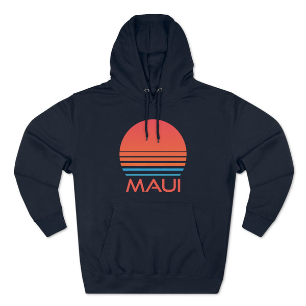 Premium Maui, Hawaii Hoodie - Retro 80s Unisex Sweatshirt