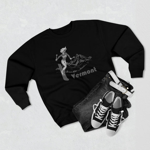 Premium Vermont Crewneck Sweatshirt - Retro Unisex Sweatshirt