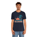 Melbourne, Florida T-Shirt - Retro Palm Tree & Beach Unisex Melbourne Shirt-60
