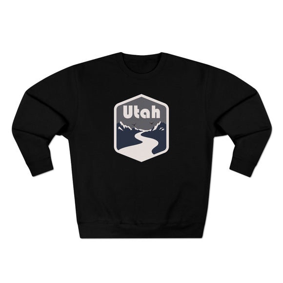 Premium Utah Crewneck Sweatshirt - Retro Unisex Sweatshirt