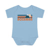 Bozeman Baby Bodysuit - Retro Mountain Bozeman, Idaho Baby Bodysuit