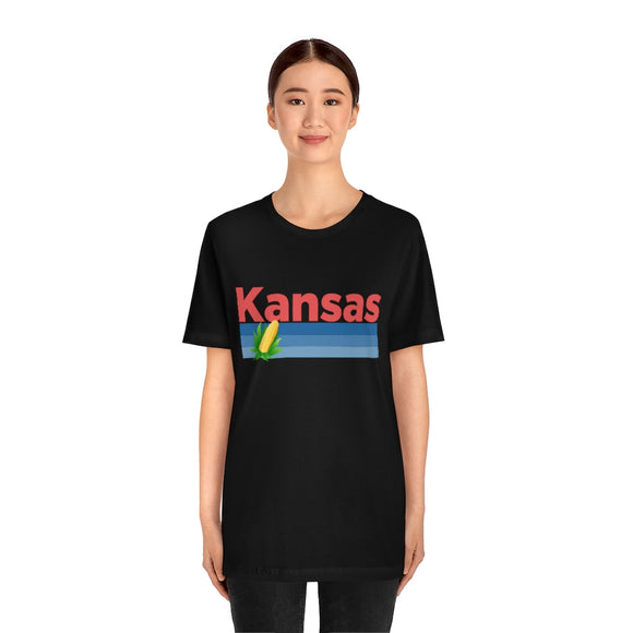 Kansas T-Shirt - Retro Corn Unisex Kansas Shirt
