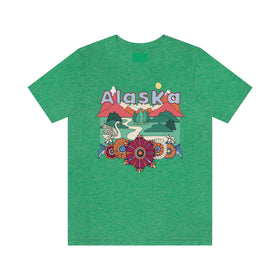 Alaska Shirt, Alaska Retro T-Shirt, Hippie Style Alaska tee, Alaska Mountain Shirt