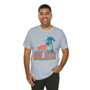 Biloxi, Mississippi T-Shirt - Retro Palm Tree & Beach Unisex Biloxi Shirt-68