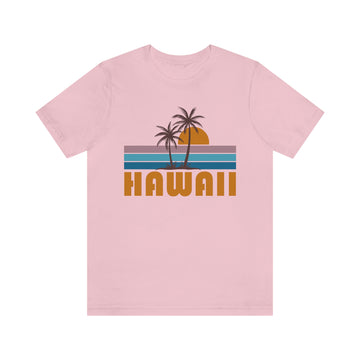 Buy pink Hawaii T-Shirt - Retro Palm Tree Unisex Hawaii Shirt