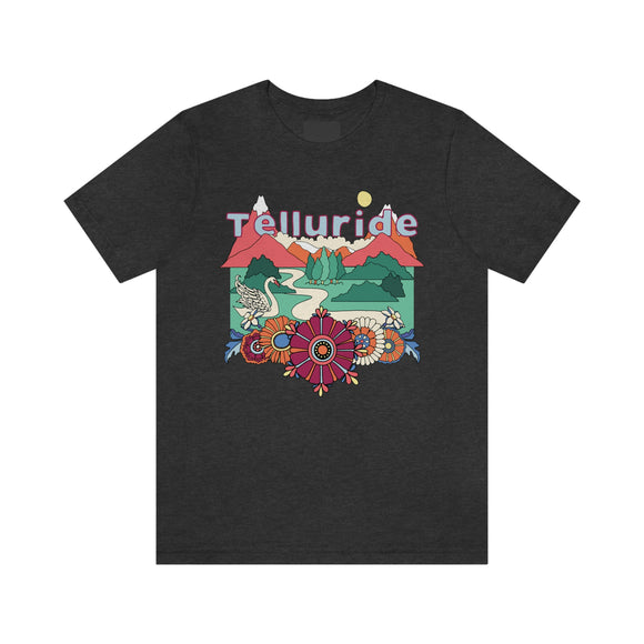 Telluride Shirt, Colorado Retro T-Shirt, Hippie Style Colorado tee, Telluride Mountain Shirt