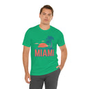 Miami, Florida T-Shirt - Retro Palm Tree & Beach Unisex Miami Shirt-54
