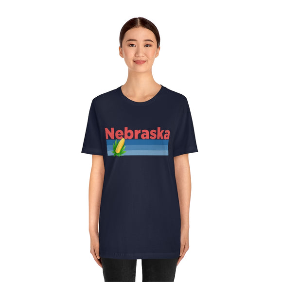 Nebraska T-Shirt - Retro Corn Unisex Nebraska Shirt