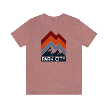 Park City, Utah T-Shirt - Retro Mountain Unisex Park City Shirt - Chevron Peaks