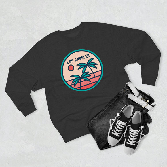 Premium Los Angeles, California Crewneck Sweatshirt - Retro Unisex Sweatshirt