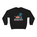 Mexico City, Mexico Sweatshirt - Unisex Retro Palm Tree Crewneck Mexico City Sweatshirt-19