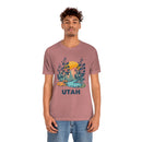 Utah T-Shirt - Mountain Illustration Unisex Utah Shirt-19