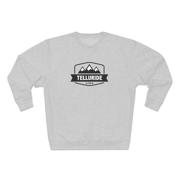 Premium Telluride, Colorado Crewneck Sweatshirt - Retro Unisex Sweatshirt