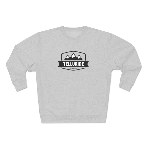Premium Telluride, Colorado Crewneck Sweatshirt - Retro Unisex Sweatshirt