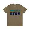 Utah T-Shirt - Retro Mountain Bike Adult Unisex Utah T Shirt