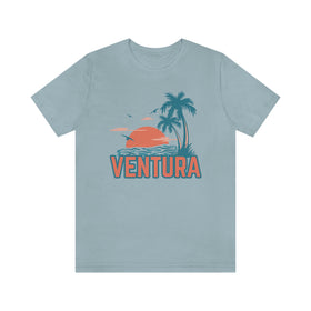 Ventura, California T-Shirt - Retro Palm Tree & Beach Unisex Ventura Shirt