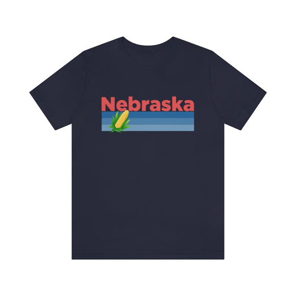 Nebraska T-Shirt - Retro Corn Unisex Nebraska Shirt