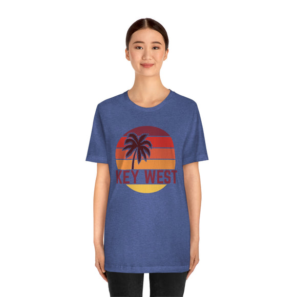Key West, Florida T-Shirt - Retro Palm Tree Unisex Key West Shirt