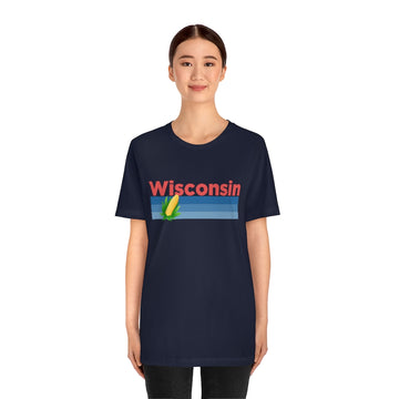 Wisconsin T-Shirt - Retro Corn Unisex Wisconsin Shirt - 0