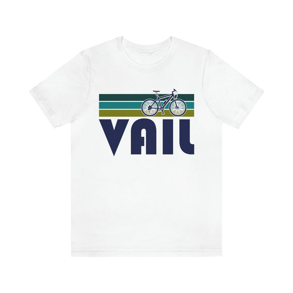 Vail T-Shirt - Retro Mountain Bike Adult Unisex Vail, Colorado T Shirt