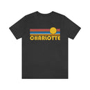 Charlotte, North Carolina T-Shirt - Retro Sun Unisex Charlotte T Shirt-9