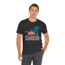 Cancun, Mexico T-Shirt - Retro Palm Tree & Beach Unisex Cancun Shirt-78