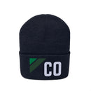 Colorado Beanie - Adult Embroidered Retro Green Colorado Knit Hat-14