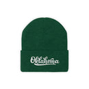 Oklahoma Beanie - Adult Hand Lettered Embroidered Oklahoma Knit Hat-5