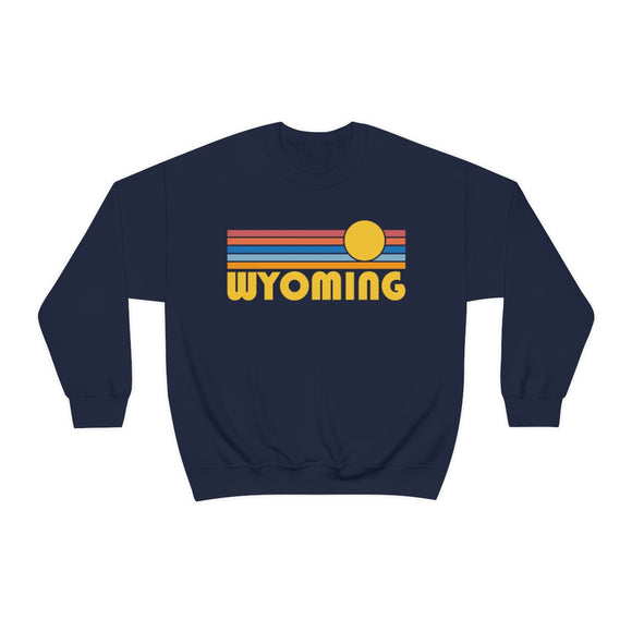 Wyoming Sweatshirt - Retro Sunrise Unisex