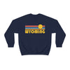 Wyoming Sweatshirt - Retro Sunrise Unisex