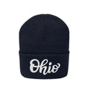 Ohio Beanie - Adult Hand Lettered Embroidered Ohio Knit Hat-2