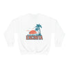 Encinitas, California Sweatshirt - Unisex Retro Palm Tree Crewneck Encinitas Sweatshirt