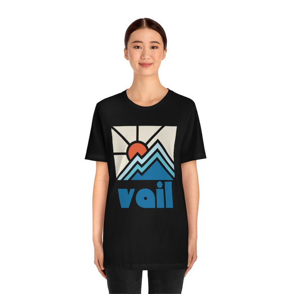 Vail Shirt, Colorado Retro T-Shirt, Colorful Colorado tee, Vail Mountain Shirt