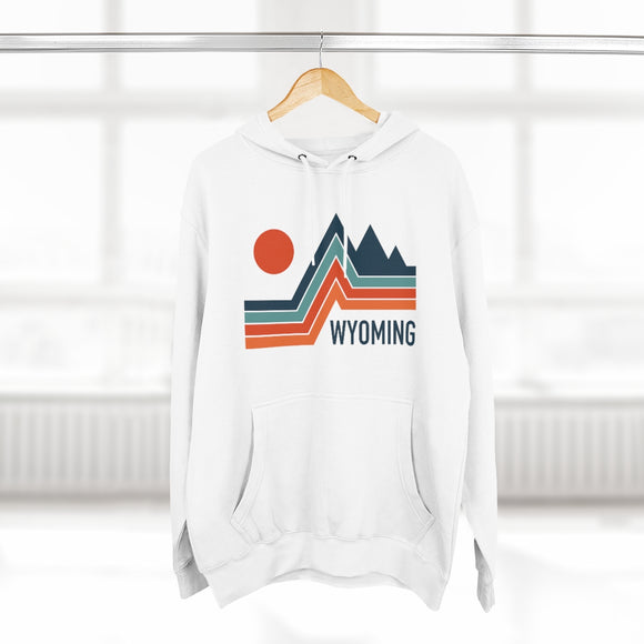 Premium Wyoming Hoodie - Retro Unisex Sweatshirt