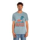 Maui, Hawaii T-Shirt - Retro Palm Tree & Beach Unisex Maui Shirt-36