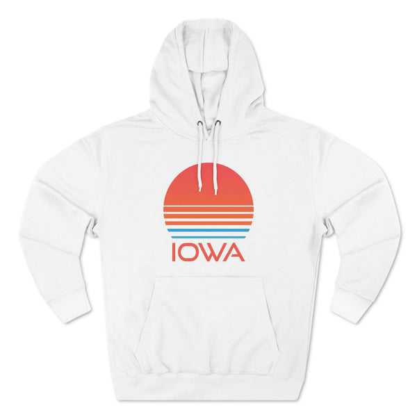 Premium Iowa Hoodie - Retro 80s Unisex Sweatshirt
