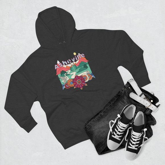 Premium Asheville, North Carolina Hoodie - Boho Unisex Sweatshirt